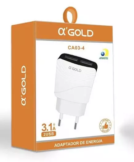 Fonte USB Duas entradas A'GOLD