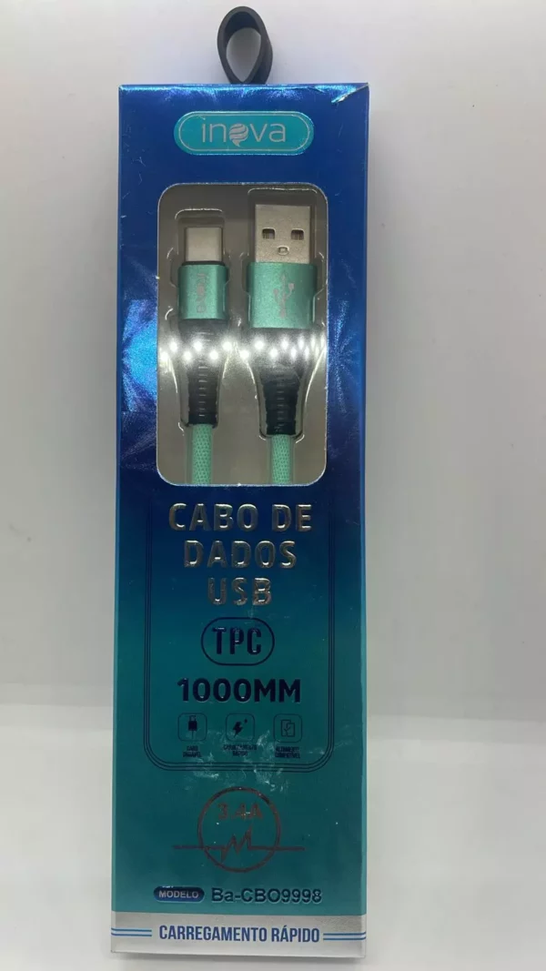 Cabo de dados usb 1.00 MT tipo C (Inova)