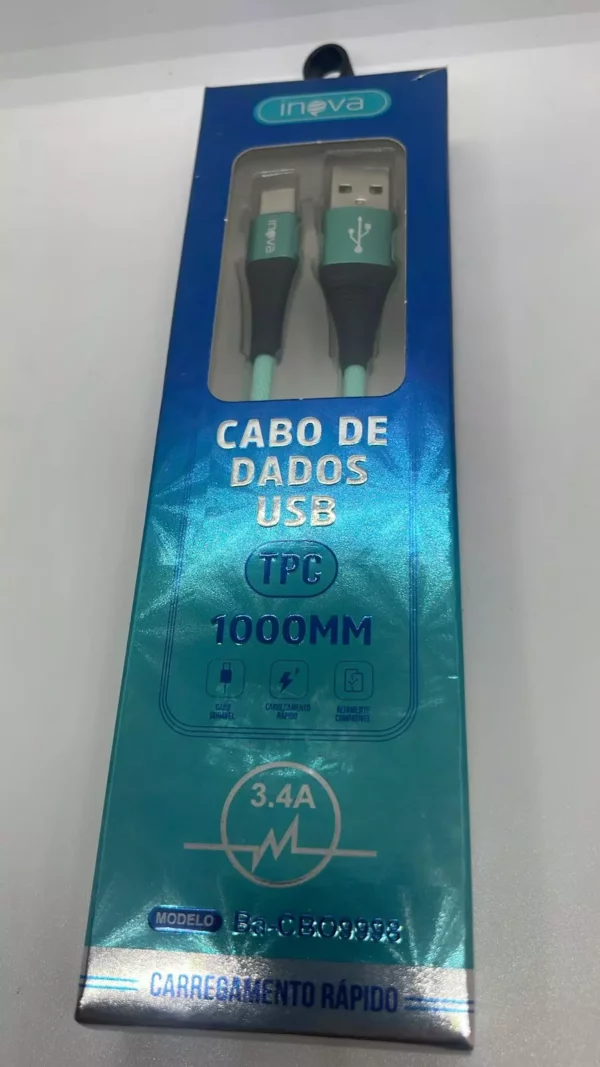 Cabo de dados usb 1.00 MT tipo C (Inova)