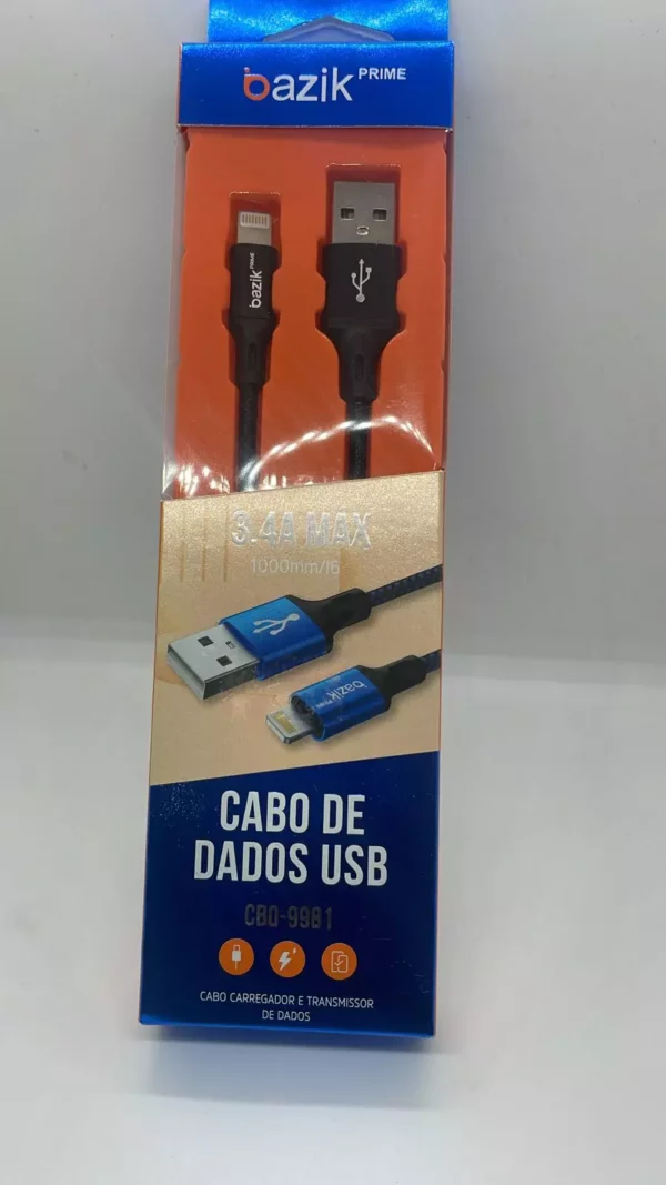 Cabo USB 1M Iphone (Bazik)