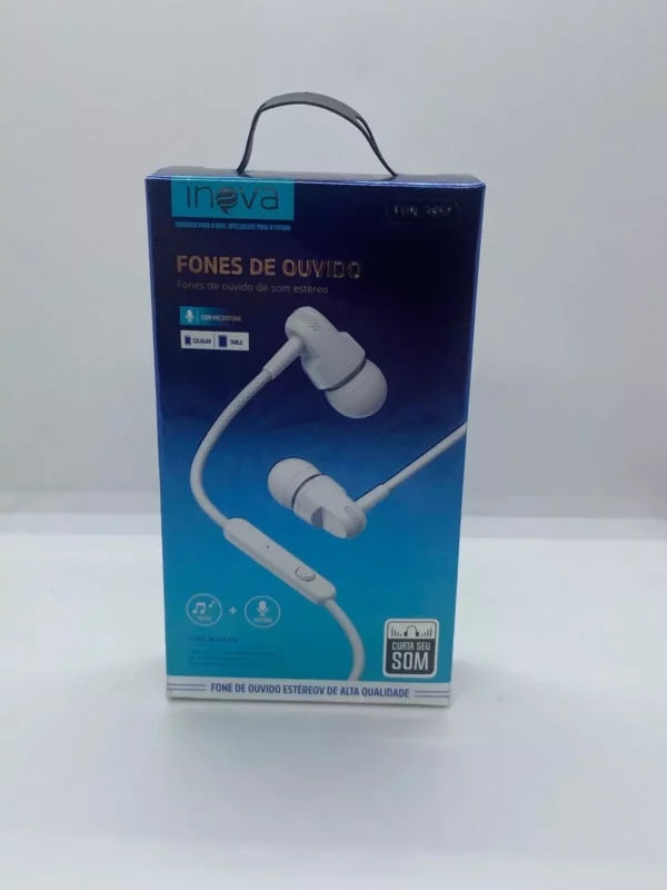 Fone de ouvido Inova (Branco)